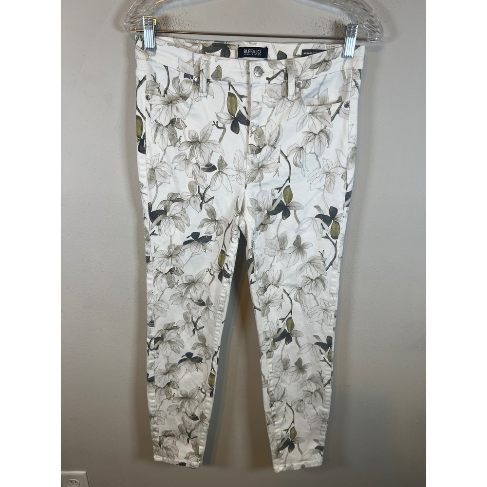 Buffalo Womens Ankle Skinny Pants Havana Floral White 4/27